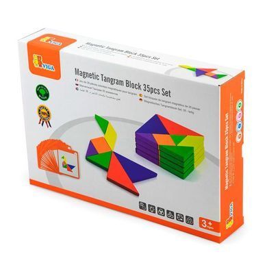 Магнітний танграм для дошок Viga Toys 35 ел. (50643FSC) dt_13132 фото