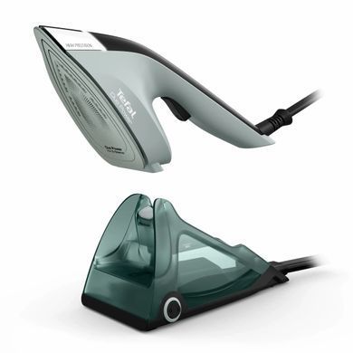Tefal Отпариватель Duo компактный Power 2в1, 1700Вт, 400мл, паровой удар -180гр, постоянный пар - 25гр, керам. подошва, светло-зеленый JF4031E0 фото