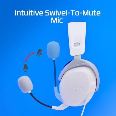 Гарнитура HyperX Cloud Stinger 2 PS4/PS5, mini-jack, бело-синий 75X29AA фото