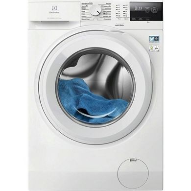 Electrolux Пральна машина фронтальна, 8кг, 1200, A+++, 58см, дисплей, інвертор, білий (380347) EW6F2281U фото
