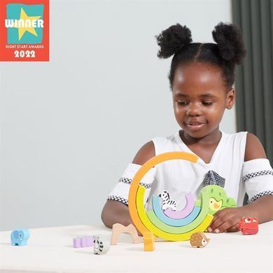 Дерев'яна гра-балансир Viga Toys Веселка (44590) dt_14338 фото