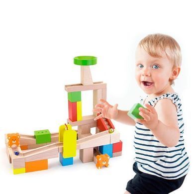 Конструктор Viga Toys Гірки для кульок 49 елементів (51619) dt_9522 фото