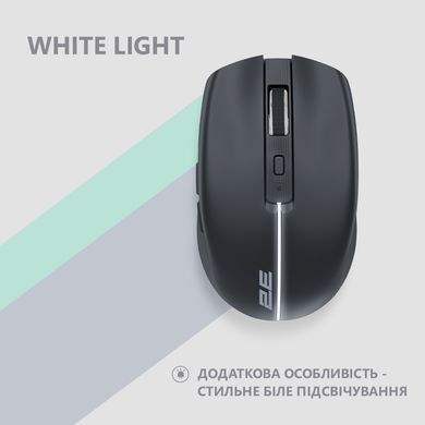 2E Миша MF270 Silent Rechargeable WL Black (360388) 2E-MF270WBK фото