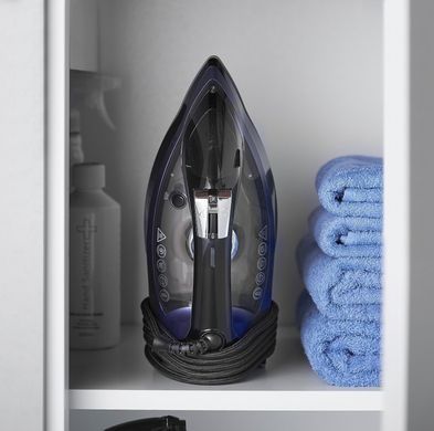 Russell Hobbs Утюг Easy Store Pro, 2400Вт, 320мл, паровой удар -200гр, постоянный пар - 50гр, смотка шнура, керам. подошва, черно-синий 26731-56 фото