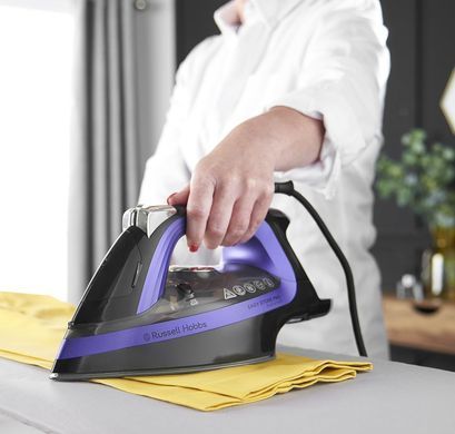 Russell Hobbs Утюг Easy Store Pro, 2400Вт, 320мл, паровой удар -200гр, постоянный пар - 50гр, смотка шнура, керам. подошва, черно-синий 26731-56 фото