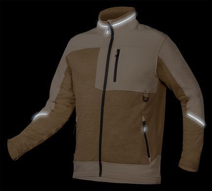 Толстовка NEO TOOLS 81-516 OUTDOOR softshell, бежева, 100% поліестер, 265 г/м&sup2;, CE L