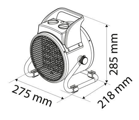 Керамический обогреватель Neo Tools 90-063 PTC, 3 кВт