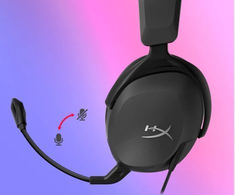 Гарнітура ігрова HyperX Cloud Stinger 2 Core, mini-jack/dual 3.5мм, 2м/0.15м, чорний (362230) 683L9AA фото