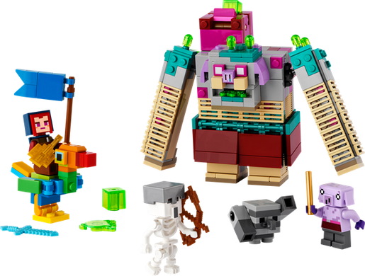 Конструктор LEGO Minecraft Сутичка з пожирачем 420 деталей (21257)