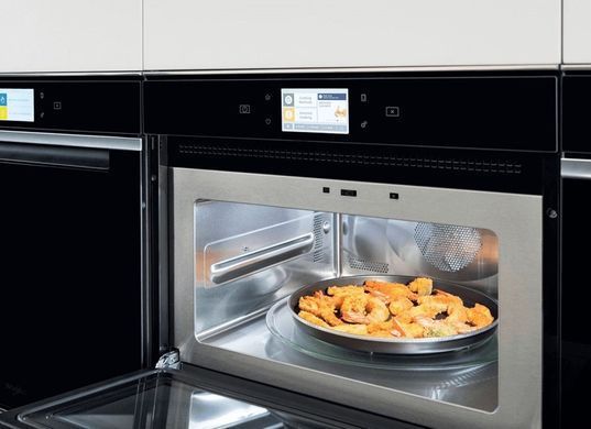Whirlpool Микроволновая печь встраиваемая, 40л, электронное упр., 900Вт, гриль, дисплей, конвекция, черный W11IMW161 фото