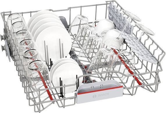 Bosch Посудомийна машина вбудована, 13компл., A++, 60см, дисплей, 3й кошик, білий (379604) SMV4HMX65Q фото