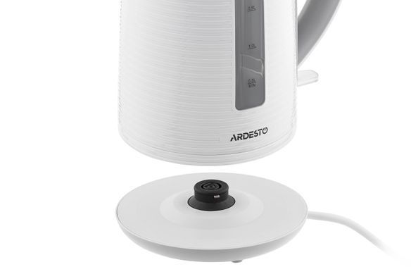 Электрочайник ARDESTO EKL-F17WG 1.7л/2150Вт/strix контроль/цвет белый + серый (313712) EKL-F17WG фото