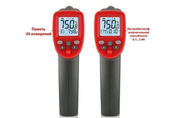 Пірометр безконтактний цифровий -50-750 &deg;C WINTACT WT700