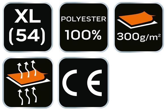 Флисовая толстовка Neo Tools 81-502 темно-синяя, 100% полиэстер, карманы на молнии XL