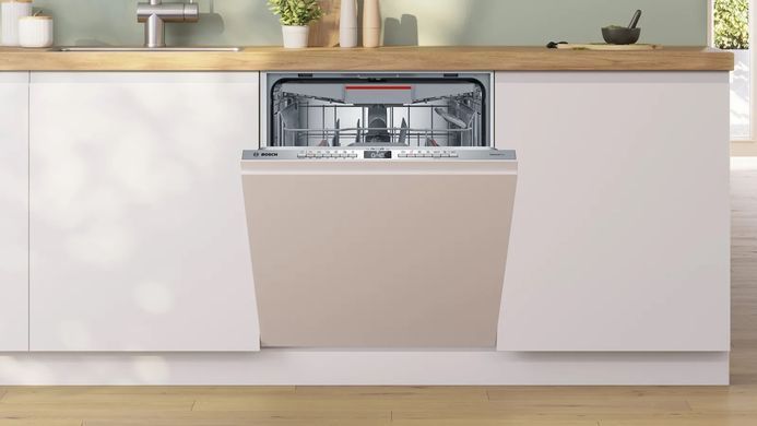 Bosch Посудомийна машина вбудована, 13компл., A++, 60см, дисплей, 3й кошик, білий (379604) SMV4HMX65Q фото