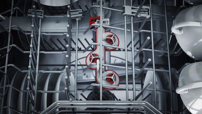 Bosch Посудомийна машина вбудована, 13компл., A++, 60см, дисплей, 3й кошик, білий (379604) SMV4HMX65Q фото