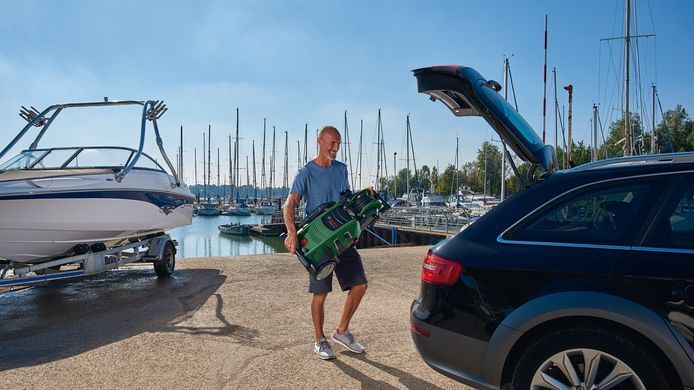 Минимойка высокого давления Bosch Advanced Aquatak 150, 2200Вт, 150бар, 480л/ч, шланг 8м, 22.45кг 0.600.8A7.700 фото