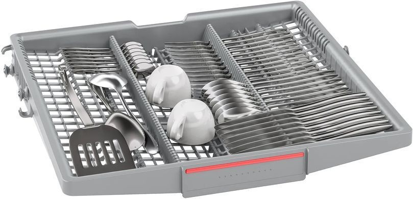 Bosch Посудомийна машина вбудована, 13компл., A++, 60см, дисплей, 3й кошик, білий (379604) SMV4HMX65Q фото