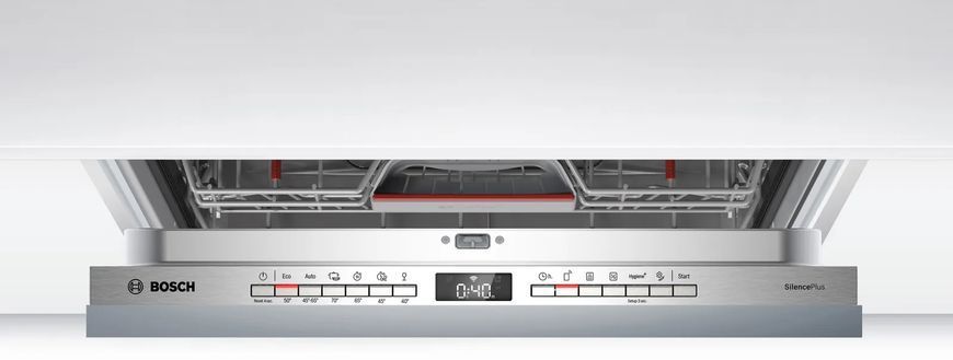 Bosch Посудомийна машина вбудована, 13компл., A++, 60см, дисплей, 3й кошик, білий (379604) SMV4HMX65Q фото