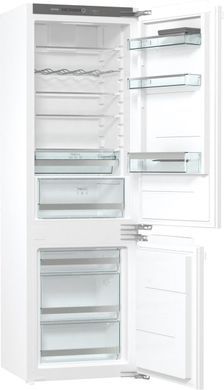 Gorenje Холодильник встраиваемый с нижн. мороз., 177х55х54см, 2 дв., 180(68)л, А+, NF, Зона св-ти, Дисплей, белый NRKI218EA0 фото