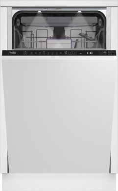 Beko Посудомийна машина вбудована, 11компл., A+++, 45см, дисплей, білий (357231) BDIS38040A фото