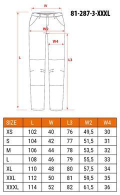 Рабочие брюки Mix&Match Canvas NEO TOOLS 81-287-3, серые, карманы для инструментов XXXL