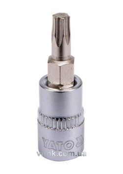 Головка торцева YATO квадрат 1/4 "TORX" Т25, L= 37 мм