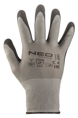 Рукавиці робочі Neo Tools 97-617 з латексним покриттям, захисні, розмір 9/L