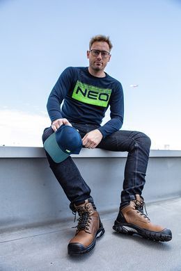 Ботинки рабочие NEO Tools 82-170, кожа Crazy Horse и Oxford, S3 SRC, композитный носок, кевларовая стелька, CE 42