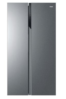 Haier Холодильник SBS, 177.5x90.8х64.7, холод.отд.-337л, мороз.отд.-177л, 2дв., А++, NF, инв., дисплей, cеребристый HSR3918ENPG фото
