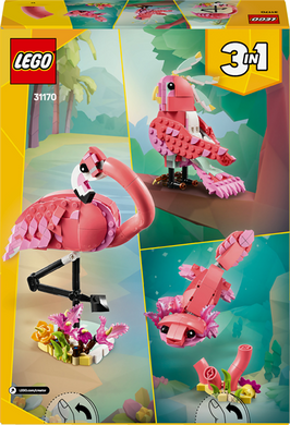 Конструктор LEGO Creator Дикие животные розовый фламинго 288 деталей (31170)