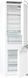 Gorenje Холодильник встраиваемый с нижн. мороз., 177х55х54см, 2 дв., 180(68)л, А+, NF, Зона св-ти, Дисплей, белый NRKI218EA0
