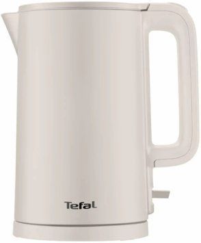 Tefal Електрочайник Thermo Protect, 1.5л, пластик, нержавіюча сталь, бежевий (384102) KO140BE0 фото