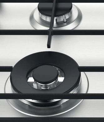 Whirlpool Варочная поверхность газовая, 60см, чугун, конфорка с двойным рядом пламени, нерж GMWL628/IXLEE фото