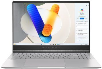 ASUS Ноутбук Vivobook S 15 M5506UA-MA043 15.6" 2.8K OLED, AMD R9-8945HS, 32GB, F1TB, UMA, NoOS, Серебристый 90NB1473-M001R0 фото