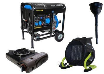 Дизельний генератор TAGRED TA10300D + газова плитка Orcamp CK-505 + електричний обігрівач Gardyer HE2000 KTA10300D фото