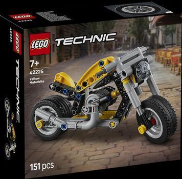 Конструктор LEGO Technic Жёлтый мотоцикл 151 деталь (42225) dt_186726 фото