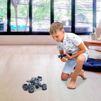 Автомобиль OFF-ROAD CRAWLER на р/у &ndash; ROCK SPORT (черный, аккум. 3,6V, метал. корпус, 1:20)