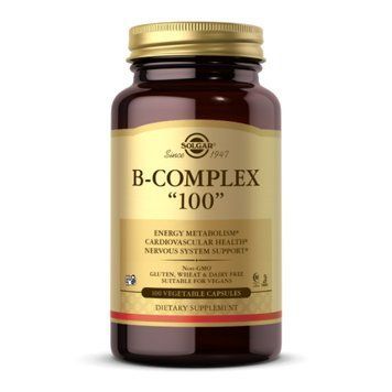 Комплекс вітамінів групи Б, B-Complex "100" Solgar - 100 vcaps