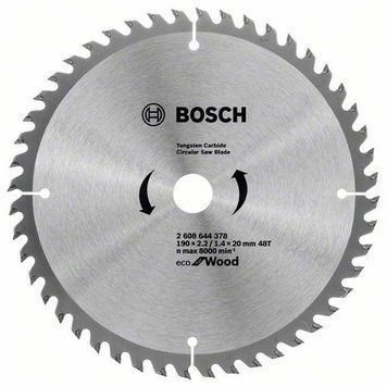 Диск пиляльний Bosch ECO for Wood 190x20 2608644378