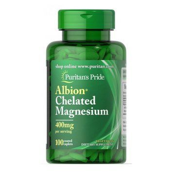Хелатированный магний Albion&reg;, Albion&reg; Chelated Magnesium, Puritan's Pride, 400 мг, 100 таблеток