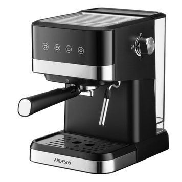 Кофеварка рожковая ARDESTO 1.5л, молотая, ручной капучинатор, сенсорное управление, черно-серебристый (381916) YCM-E1700 фото