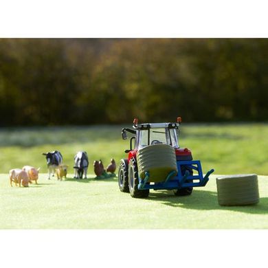 Набір Britains Модель трактора Massey Ferguson 5612 з вилами та фігурками 1:32 (43205) dt_14041 фото