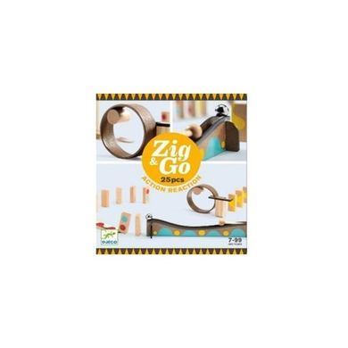 Дерев'яний конструктор DJECO Zig Go 25 деталей (DJ05642) dt_23012 фото