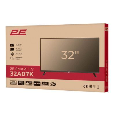 2E Телевізор 32" LED FHD 60Hz Smart WebOS Black (373652) 2E-32A07KW фото