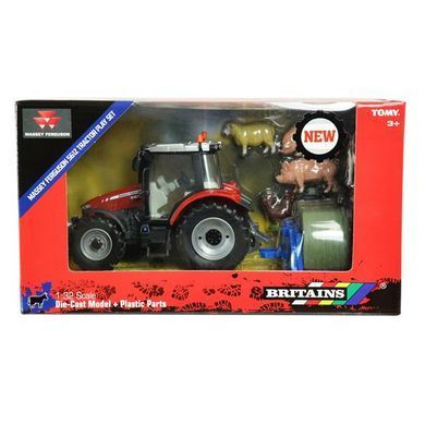 Набір Britains Модель трактора Massey Ferguson 5612 з вилами та фігурками 1:32 (43205) dt_14041 фото