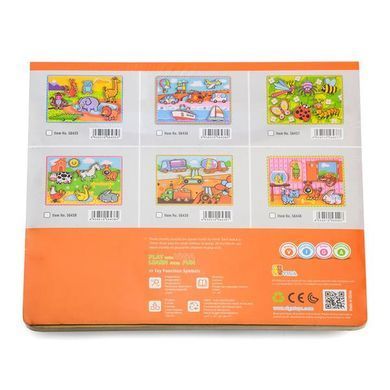 Дерев'яна рамка-вкладиш Viga Toys Комахи (56437) dt_529 фото
