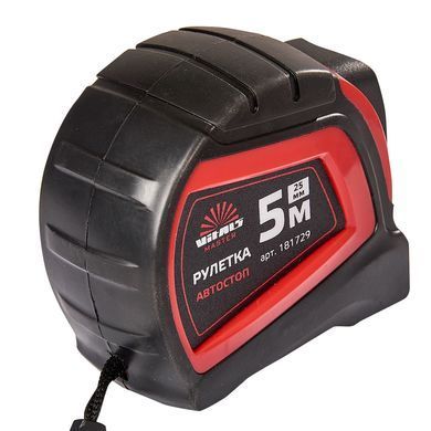 Рулетка 5 м&times;25 мм автостоп Vitals Master V181729 фото