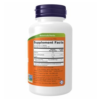 Спирулина Now Foods Spirulina 1000 мг 240 таблеток