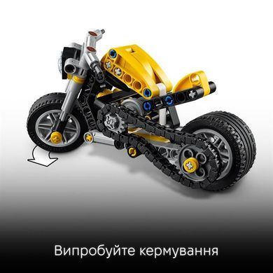 Конструктор LEGO Technic Жёлтый мотоцикл 151 деталь (42225) dt_186726 фото